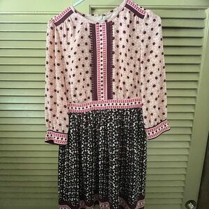Kate Spade Polka Dot and Floral Patterned Dress size 4